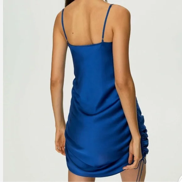 NWT Aritzia Wilfred Only Ruched Slip Dress size M - Picture 3 of 6